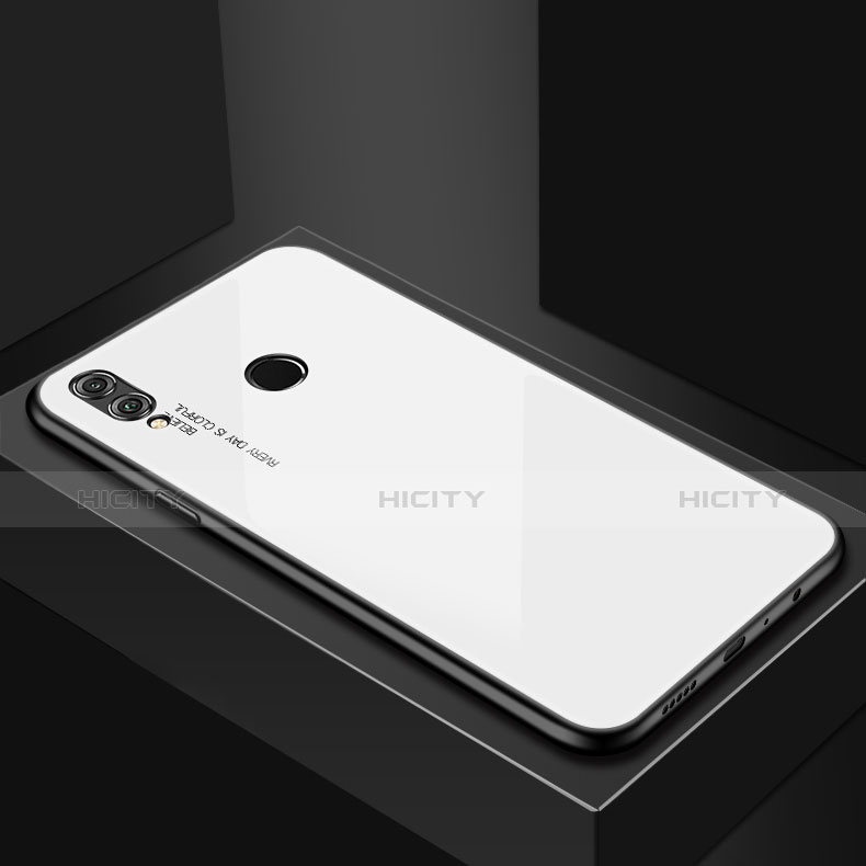Carcasa Bumper Funda Silicona Espejo para Huawei P Smart (2019) Blanco