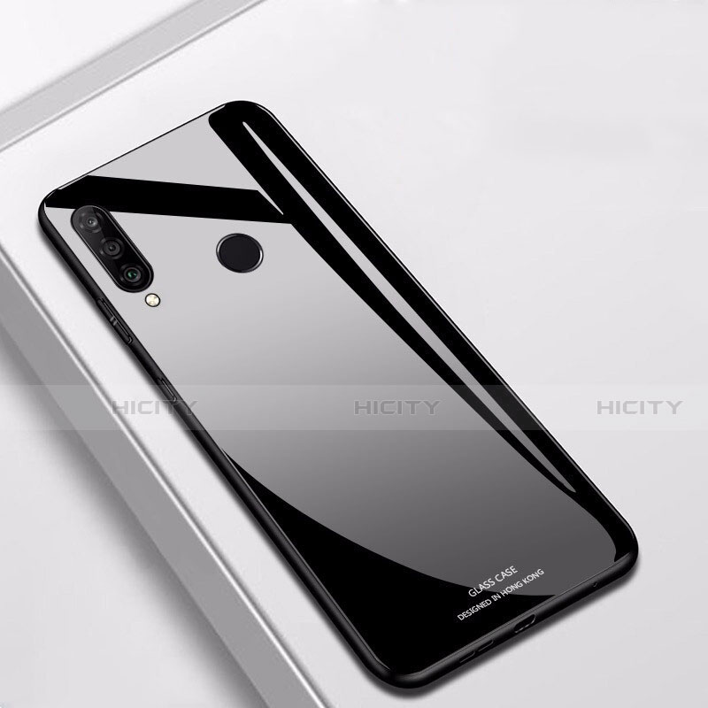 Carcasa Bumper Funda Silicona Espejo para Huawei P30 Lite New Edition Negro