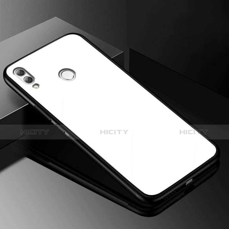 Carcasa Bumper Funda Silicona Espejo para Huawei Y9 (2019) Blanco