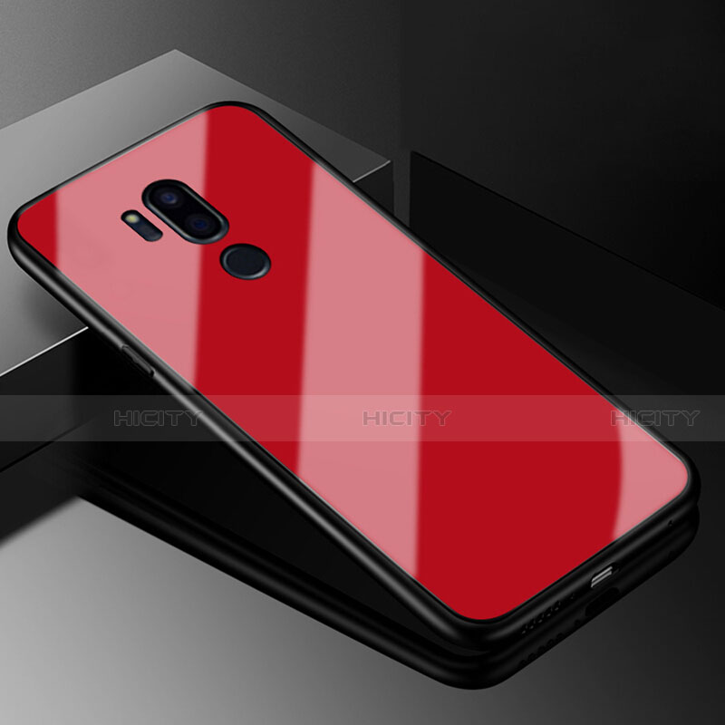 Carcasa Bumper Funda Silicona Espejo para LG G7 Rojo