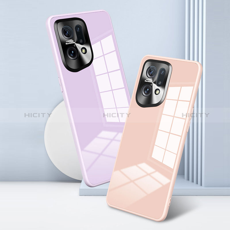 Carcasa Bumper Funda Silicona Espejo para Oppo Find X5 5G