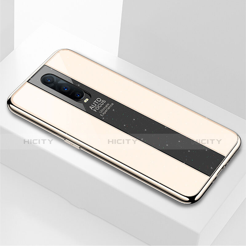 Carcasa Bumper Funda Silicona Espejo para Oppo R17 Pro Oro