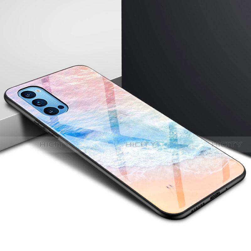 Carcasa Bumper Funda Silicona Espejo para Oppo Reno4 Pro 5G