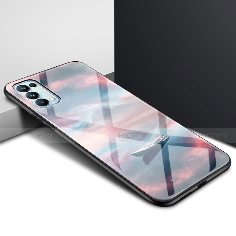 Carcasa Bumper Funda Silicona Espejo para Oppo Reno5 Pro 5G