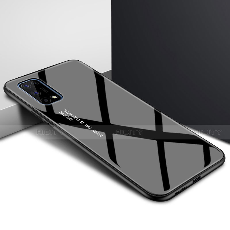 Carcasa Bumper Funda Silicona Espejo para Realme Q2 Pro 5G Negro