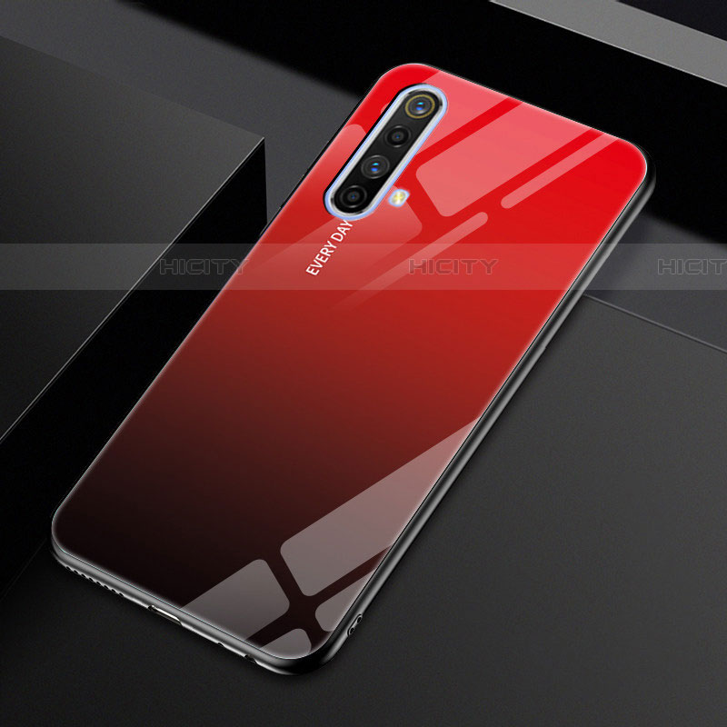 Carcasa Bumper Funda Silicona Espejo para Realme X3 SuperZoom Rojo