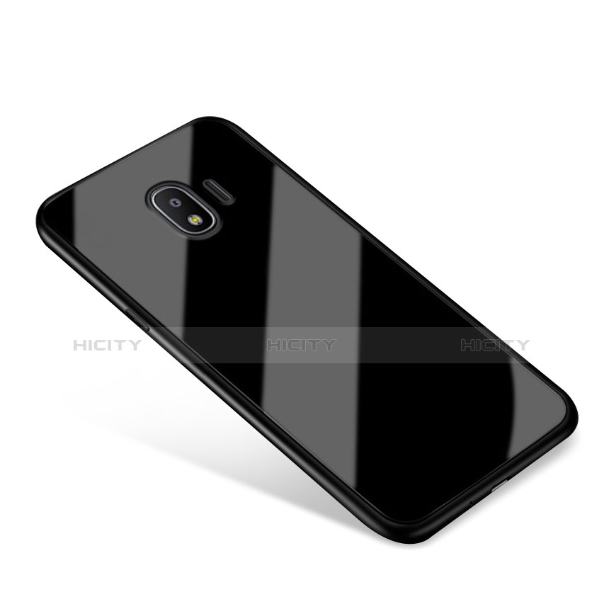 Carcasa Bumper Funda Silicona Espejo para Samsung Galaxy J2 Pro (2018) J250F Negro