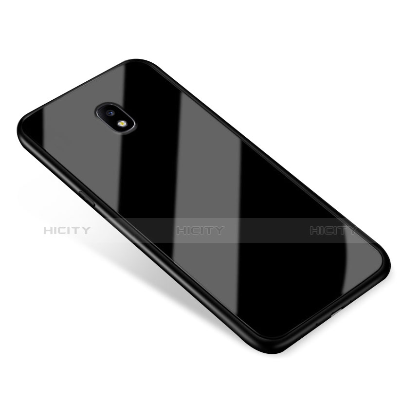 Carcasa Bumper Funda Silicona Espejo para Samsung Galaxy J5 (2017) Duos J530F Negro