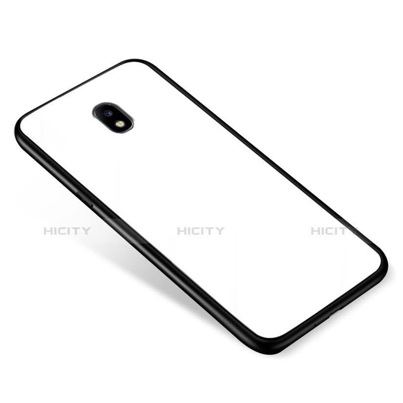 Carcasa Bumper Funda Silicona Espejo para Samsung Galaxy J5 (2017) SM-J750F Blanco