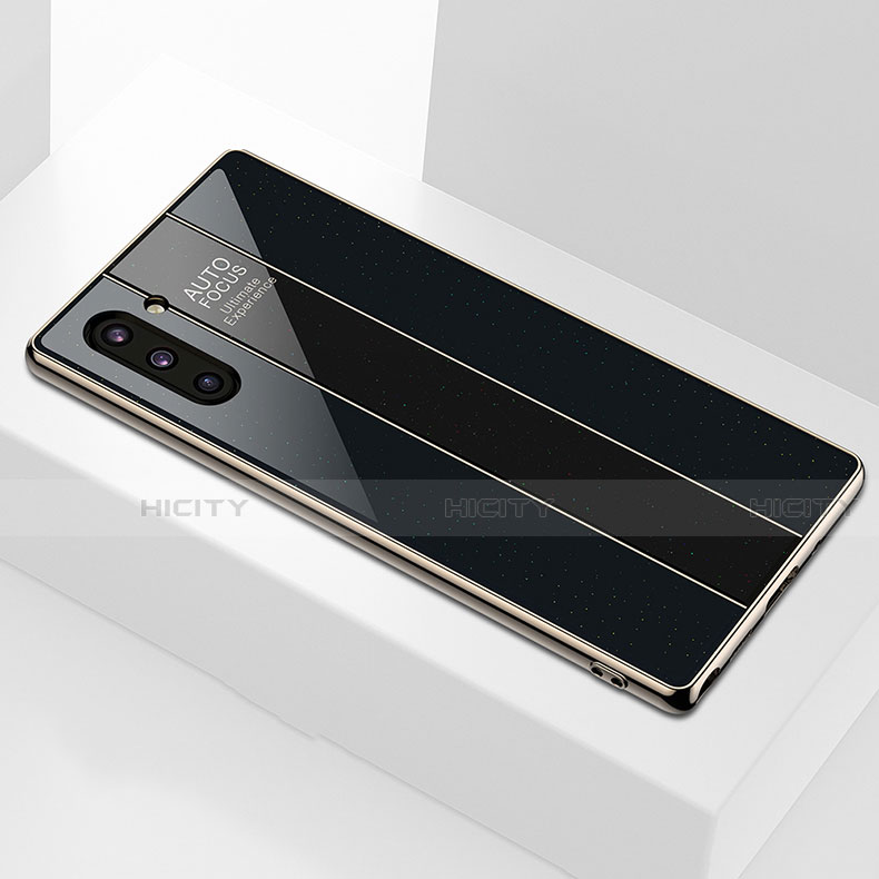 Carcasa Bumper Funda Silicona Espejo para Samsung Galaxy Note 10 5G Negro