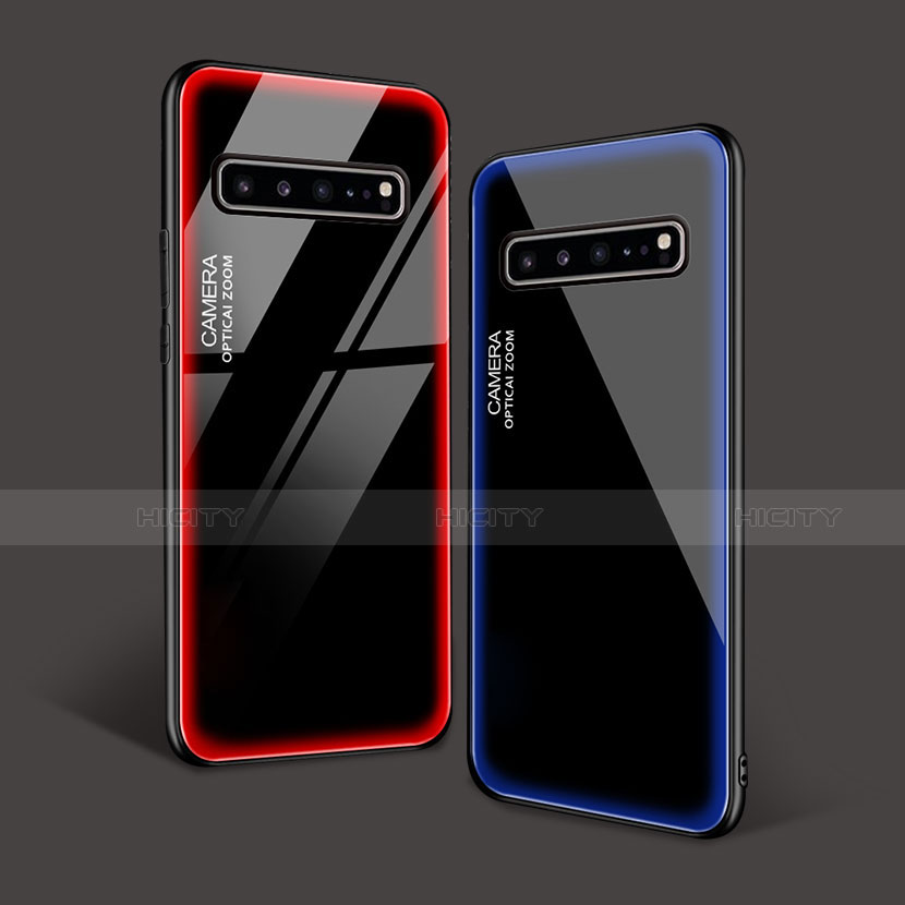 Carcasa Bumper Funda Silicona Espejo para Samsung Galaxy S10 5G SM-G977B