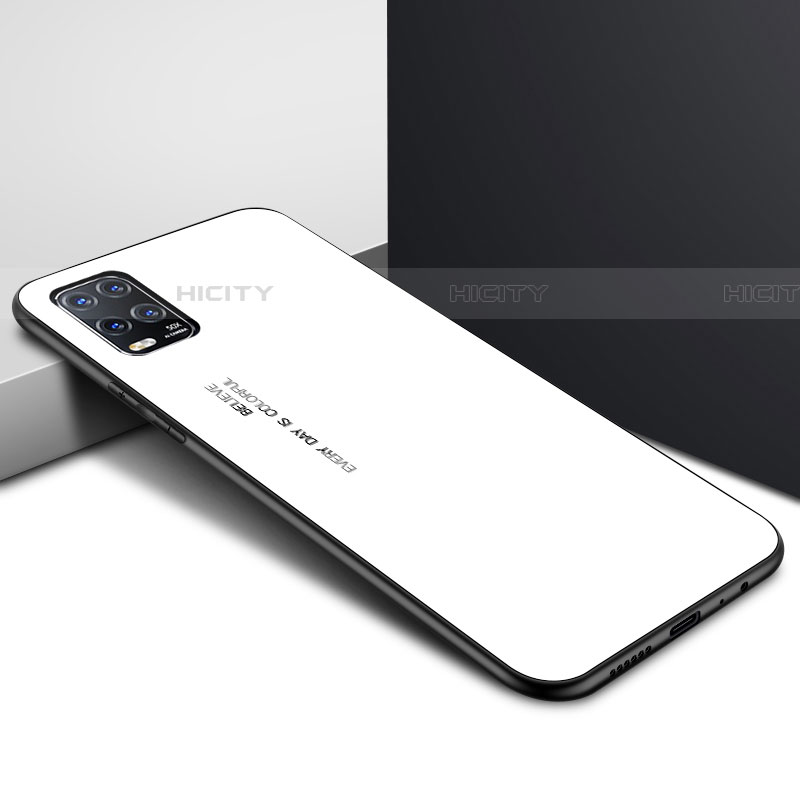 Carcasa Bumper Funda Silicona Espejo para Xiaomi Mi 10 Lite Blanco