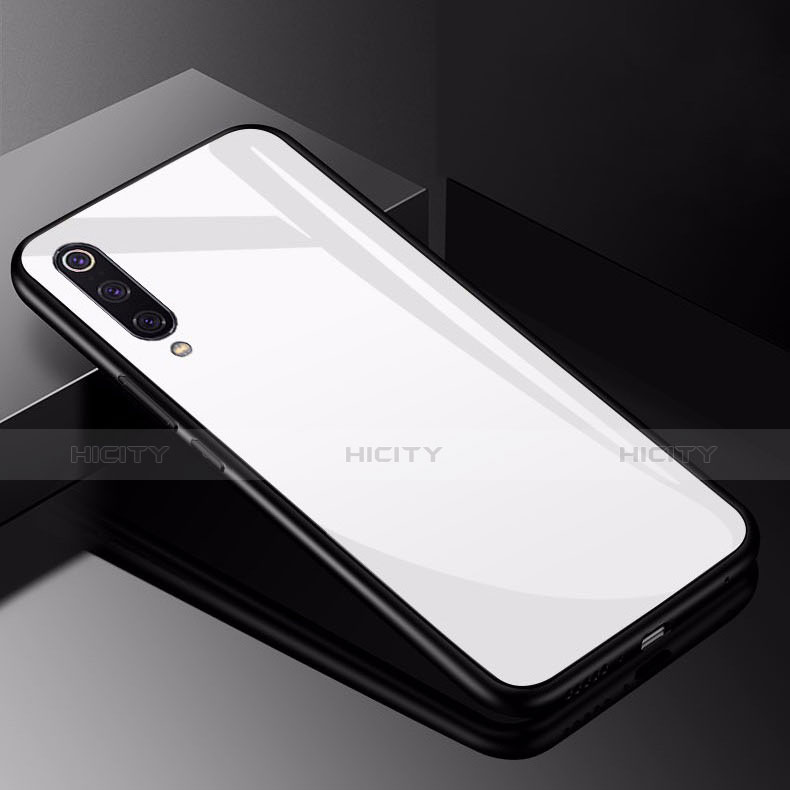 Carcasa Bumper Funda Silicona Espejo para Xiaomi Mi 9 Blanco