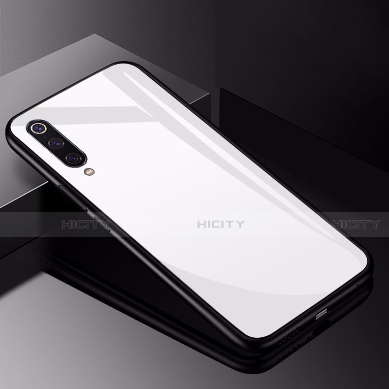Carcasa Bumper Funda Silicona Espejo para Xiaomi Mi 9 Lite Blanco