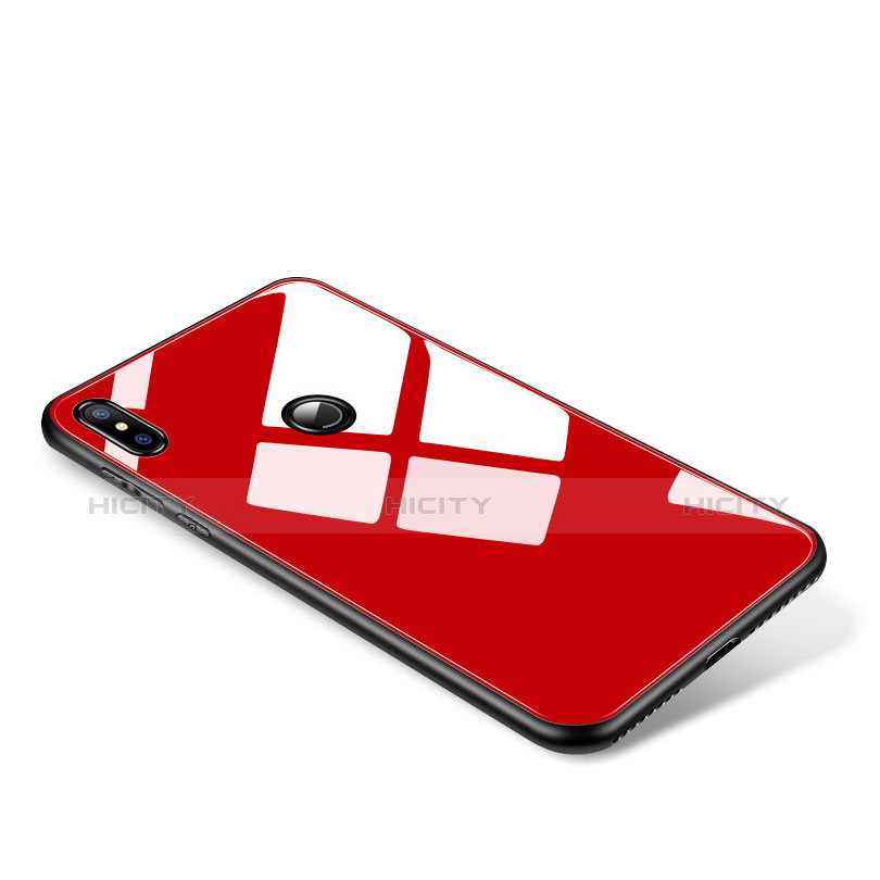 Carcasa Bumper Funda Silicona Espejo para Xiaomi Mi Mix 2S Rojo