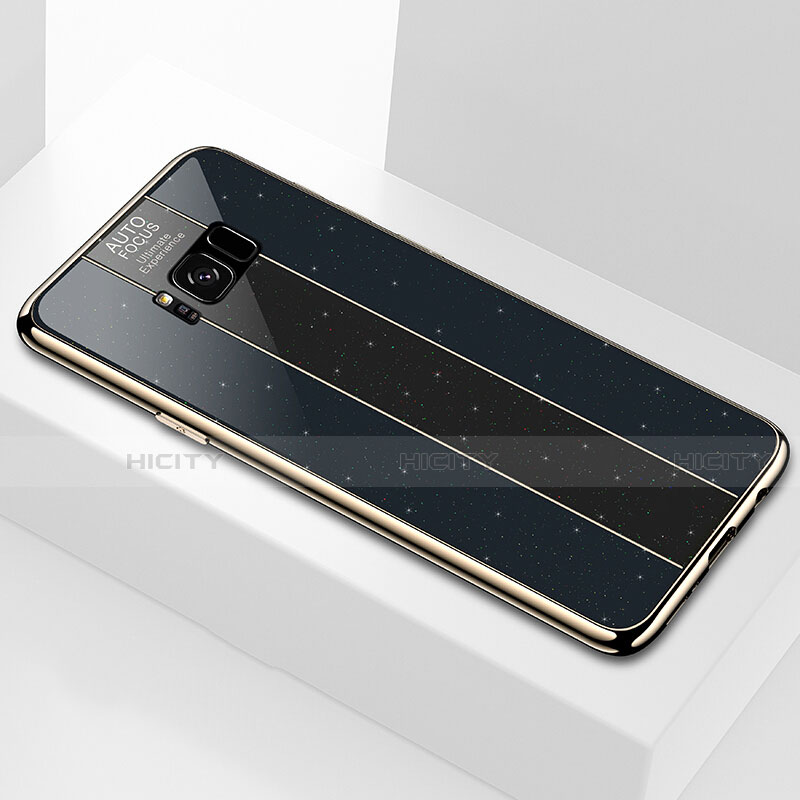 Carcasa Bumper Funda Silicona Espejo S01 para Samsung Galaxy S8 Negro