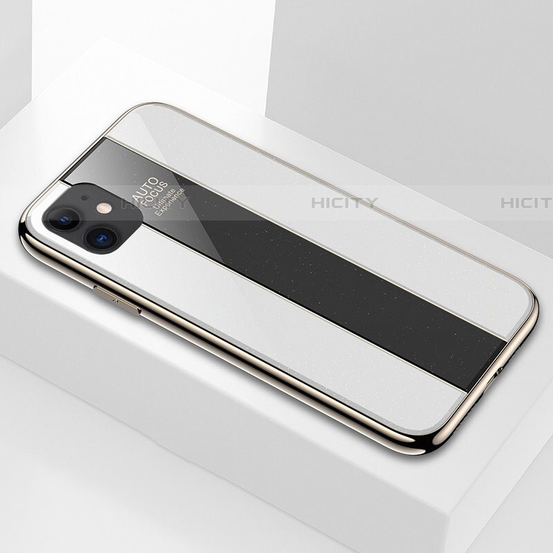 Carcasa Bumper Funda Silicona Espejo T01 para Apple iPhone 11 Blanco