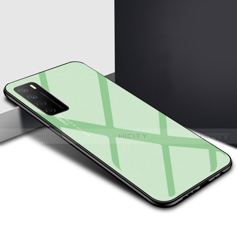 Carcasa Bumper Funda Silicona Espejo T01 para Huawei Honor Play4 5G Menta Verde