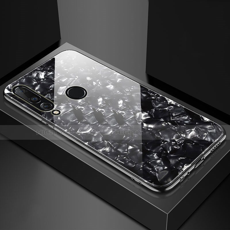 Carcasa Bumper Funda Silicona Espejo T01 para Huawei Nova 4e Negro