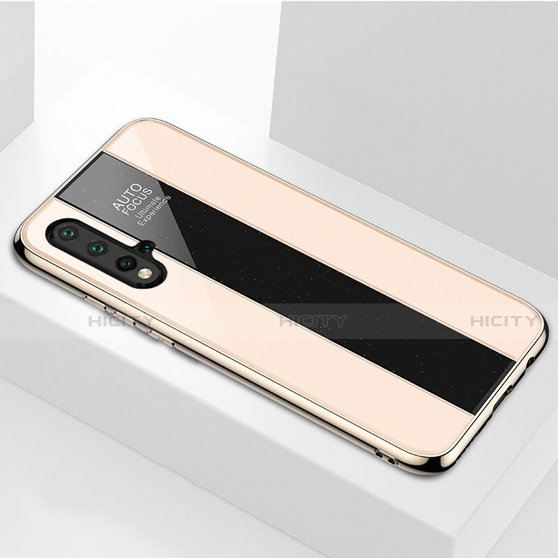 Carcasa Bumper Funda Silicona Espejo T01 para Huawei Nova 5 Oro