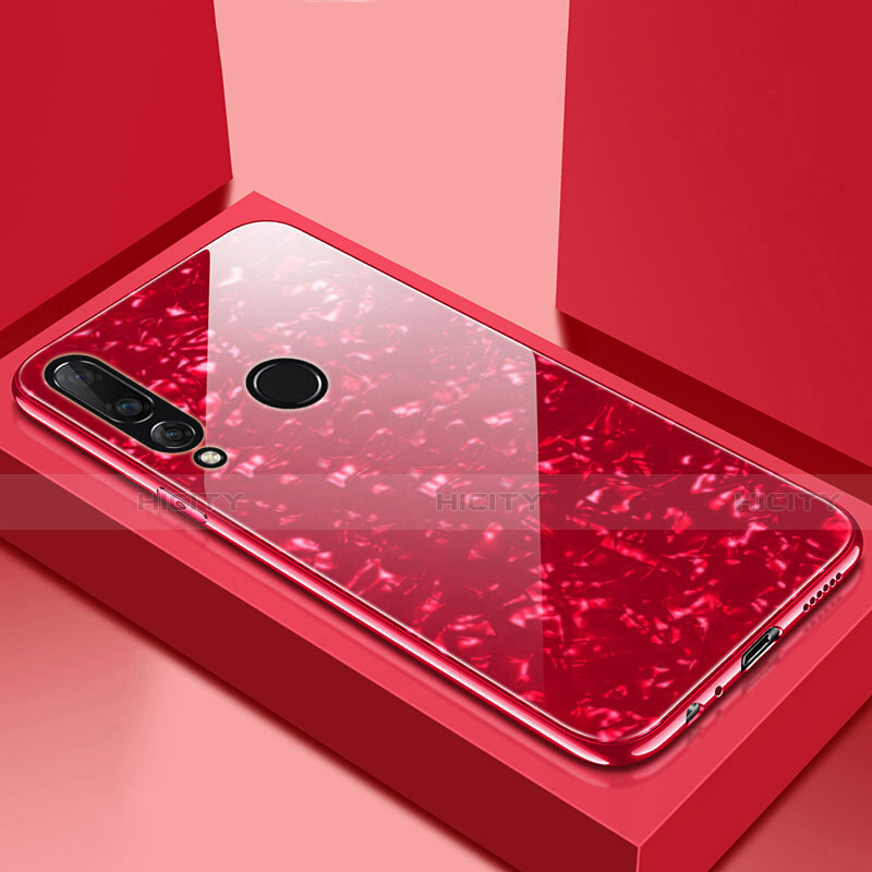 Carcasa Bumper Funda Silicona Espejo T01 para Huawei P30 Lite New Edition Rojo