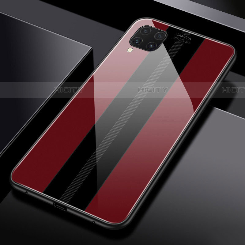 Carcasa Bumper Funda Silicona Espejo T01 para Huawei P40 Lite Rojo