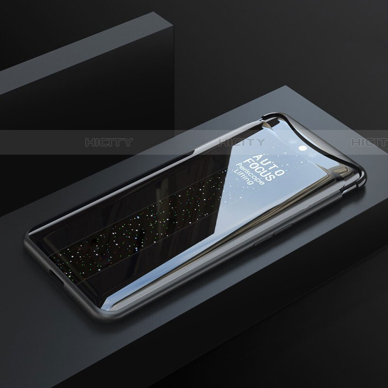 Carcasa Bumper Funda Silicona Espejo T01 para Oppo Find X Super Flash Edition Negro