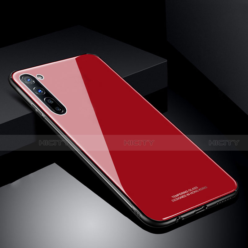 Carcasa Bumper Funda Silicona Espejo T01 para Oppo Find X2 Lite Rojo