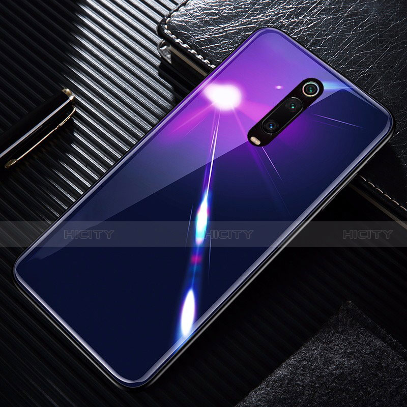 Carcasa Bumper Funda Silicona Espejo T01 para Xiaomi Mi 9T Pro Morado