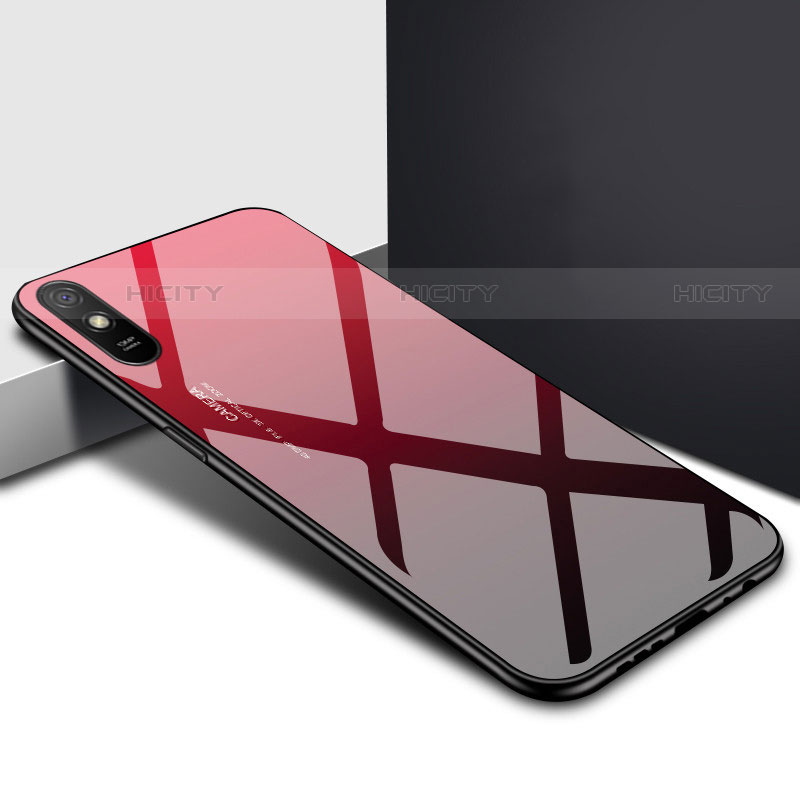 Carcasa Bumper Funda Silicona Espejo T01 para Xiaomi Redmi 9AT Rojo