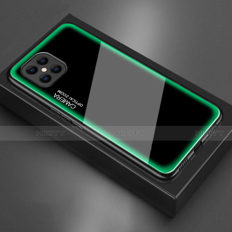 Carcasa Bumper Funda Silicona Espejo T02 para Huawei Nova 8 SE 5G Verde