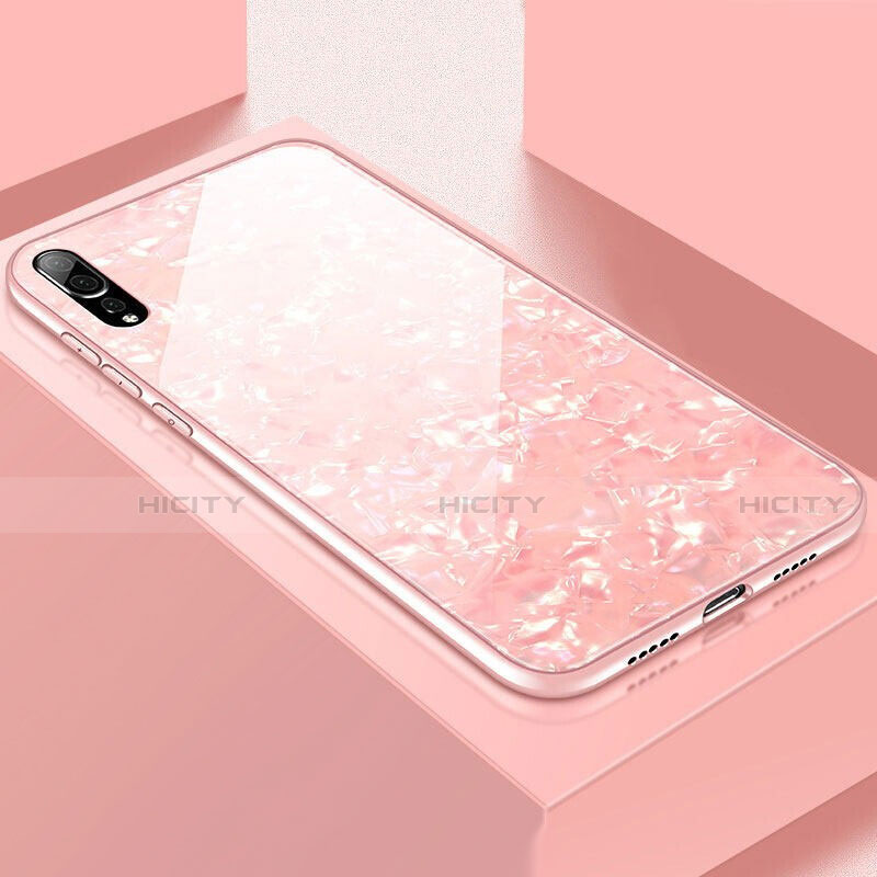 Carcasa Bumper Funda Silicona Espejo T02 para Huawei P20 Pro Rosa