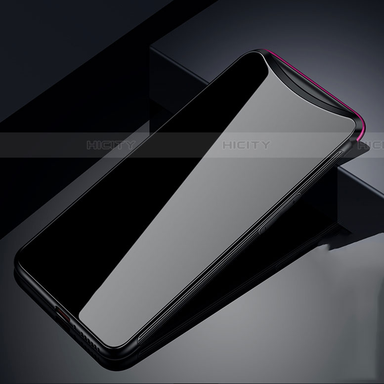 Carcasa Bumper Funda Silicona Espejo T02 para Oppo Find X Super Flash Edition Negro