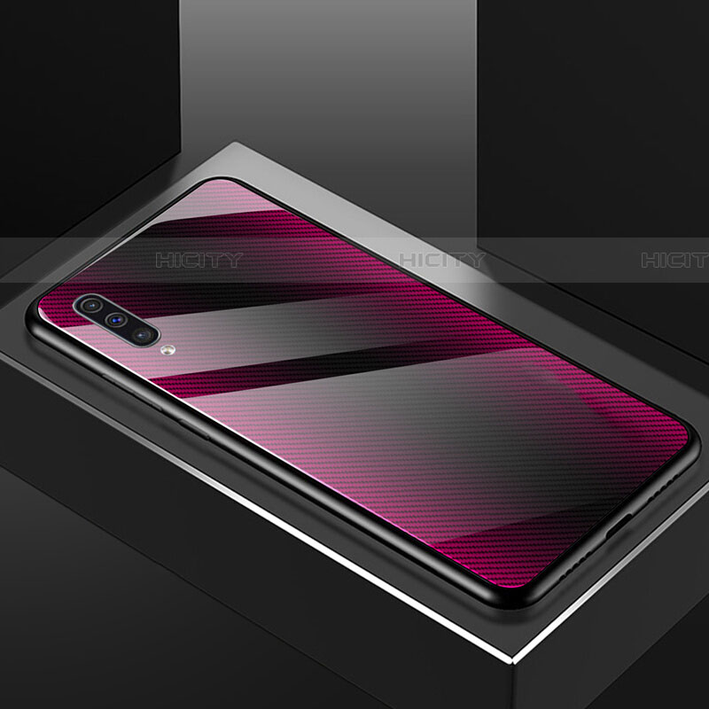 Carcasa Bumper Funda Silicona Espejo T02 para Samsung Galaxy A70S Morado