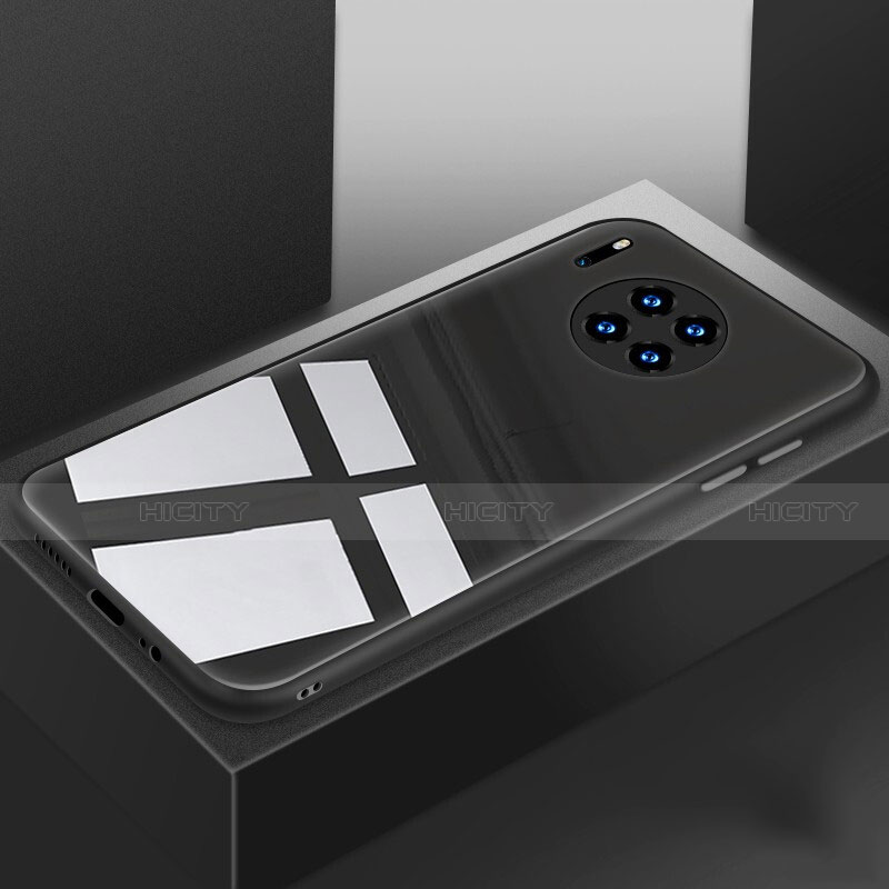 Carcasa Bumper Funda Silicona Espejo T03 para Huawei Mate 30 Negro