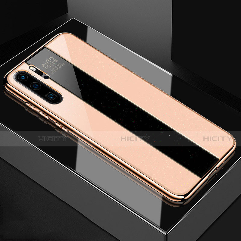 Carcasa Bumper Funda Silicona Espejo T03 para Huawei P30 Pro Oro