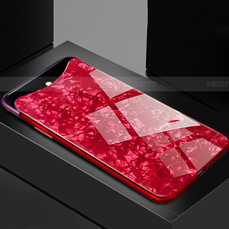 Carcasa Bumper Funda Silicona Espejo T03 para Oppo Find X Super Flash Edition Rojo