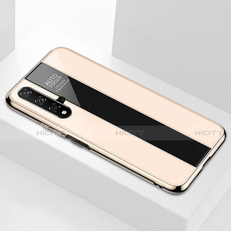 Carcasa Bumper Funda Silicona Espejo T04 para Huawei Honor 20 Oro