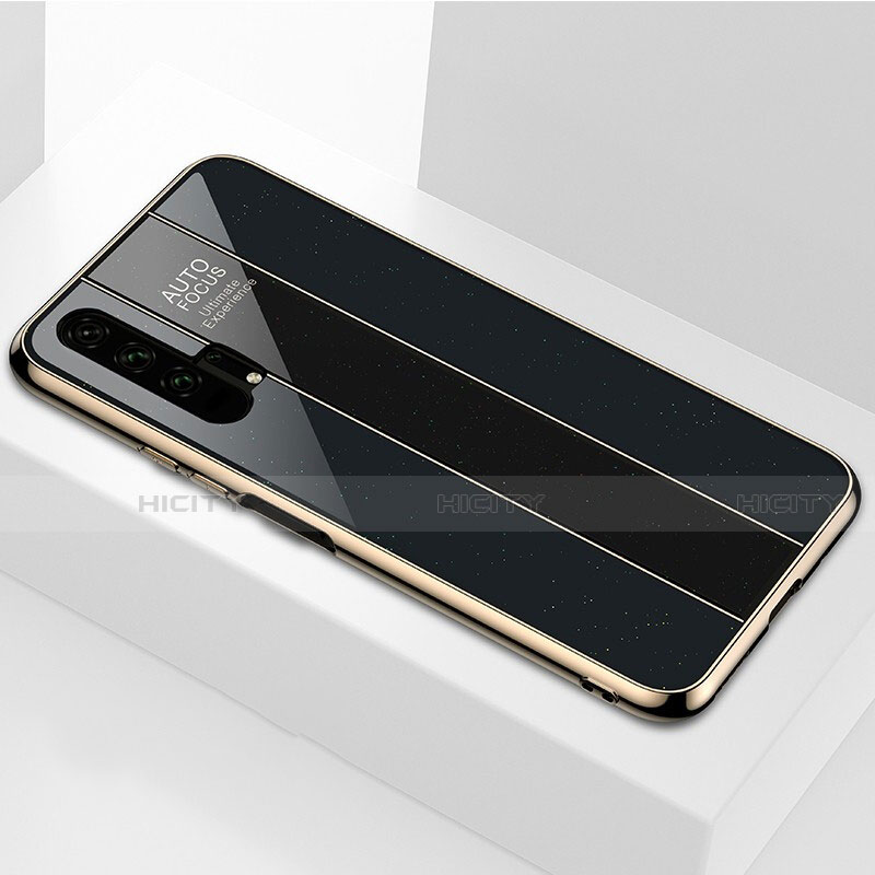 Carcasa Bumper Funda Silicona Espejo T04 para Huawei Honor 20 Pro Negro