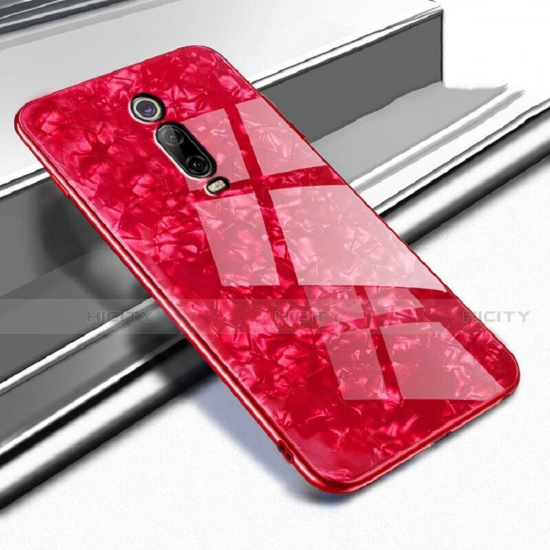 Carcasa Bumper Funda Silicona Espejo T04 para Xiaomi Redmi K20 Rojo