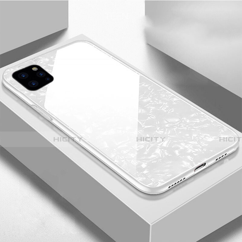 Carcasa Bumper Funda Silicona Espejo T06 para Apple iPhone 11 Pro Blanco
