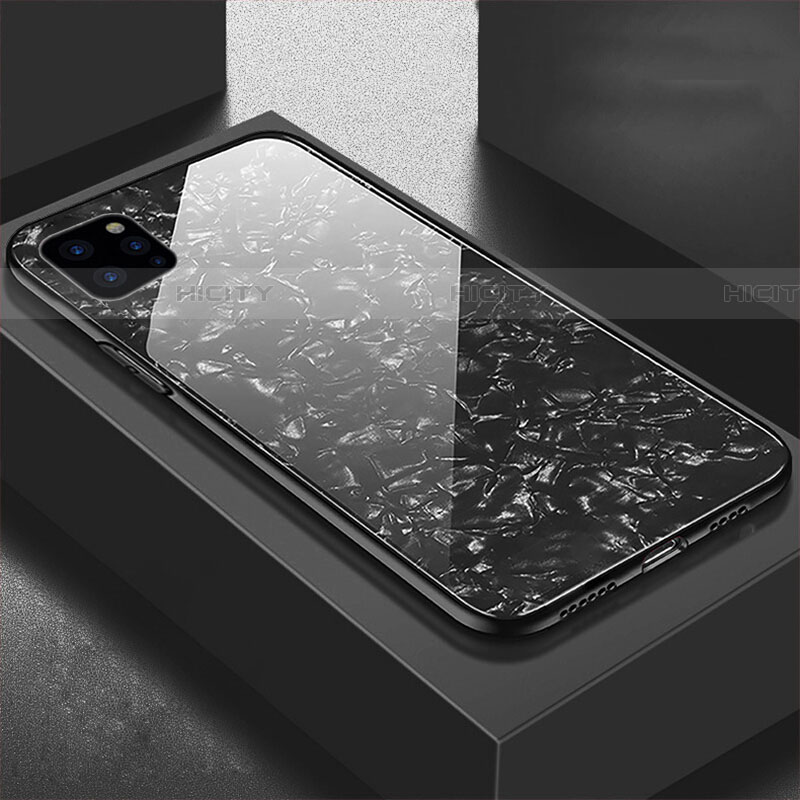 Carcasa Bumper Funda Silicona Espejo T06 para Apple iPhone 11 Pro Max Negro