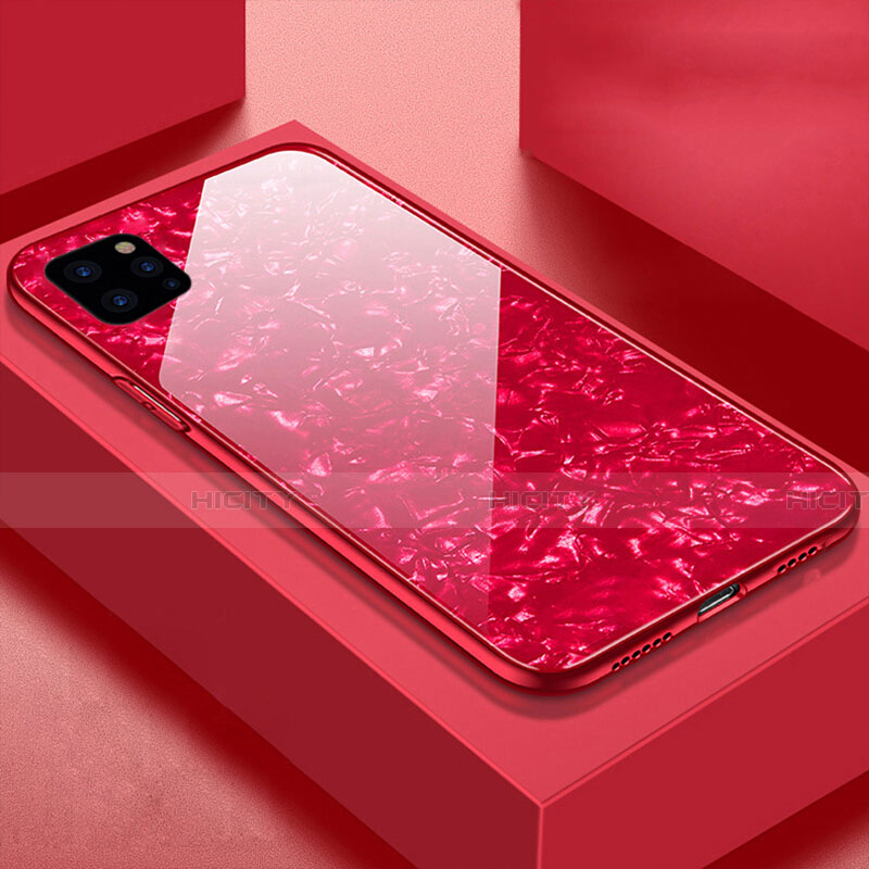 Carcasa Bumper Funda Silicona Espejo T06 para Apple iPhone 11 Pro Rojo