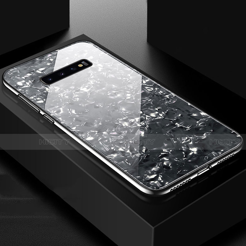 Carcasa Bumper Funda Silicona Espejo U01 para Samsung Galaxy S10 5G Negro