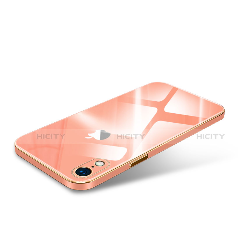 Carcasa Bumper Funda Silicona Lujo Transparente Espejo para Apple iPhone XR Naranja