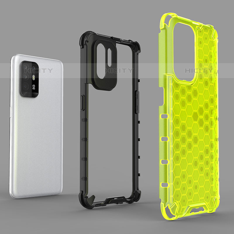 Carcasa Bumper Funda Silicona Transparente 360 Grados AM1 para Oppo A95 5G