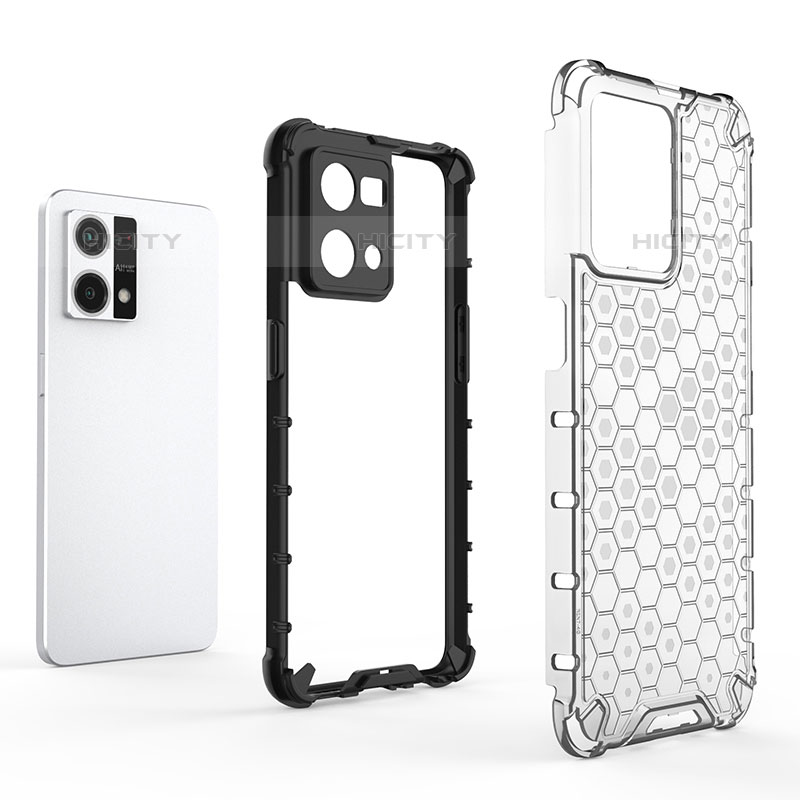 Carcasa Bumper Funda Silicona Transparente 360 Grados AM1 para Oppo Reno8 4G