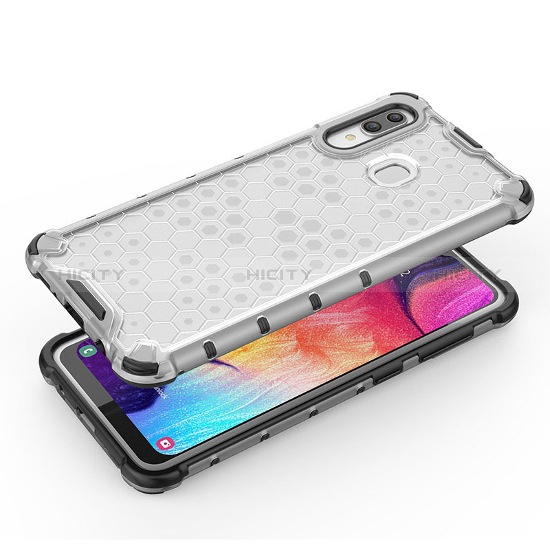 Carcasa Bumper Funda Silicona Transparente 360 Grados AM1 para Samsung Galaxy A20