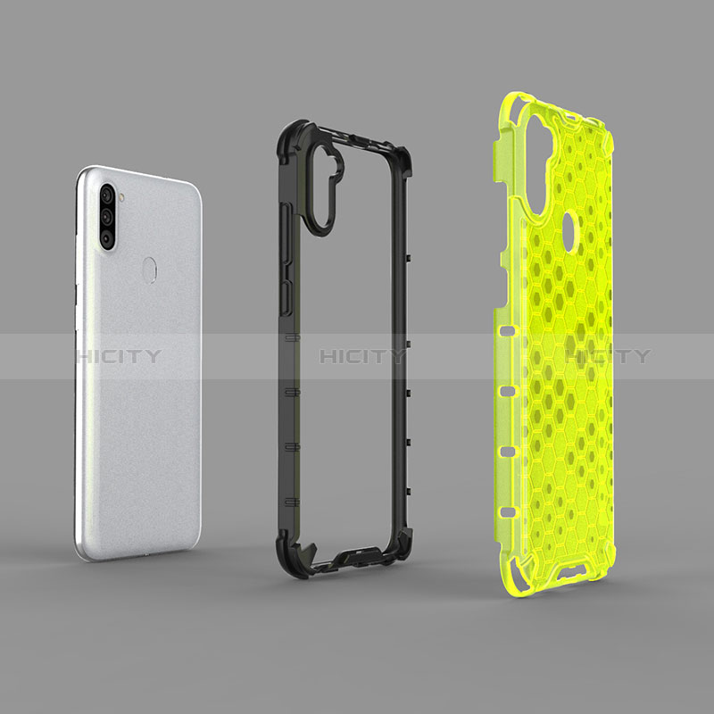 Carcasa Bumper Funda Silicona Transparente 360 Grados AM1 para Samsung Galaxy M11