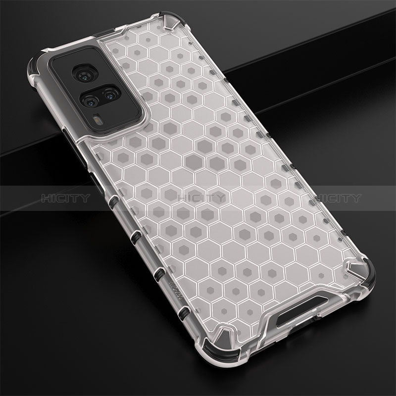 Carcasa Bumper Funda Silicona Transparente 360 Grados AM1 para Vivo X60 Pro 5G